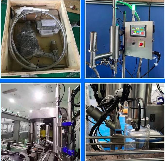 La botella automática puede inyector de relleno del nitrógeno líquido para la línea de la bebida del agua 1